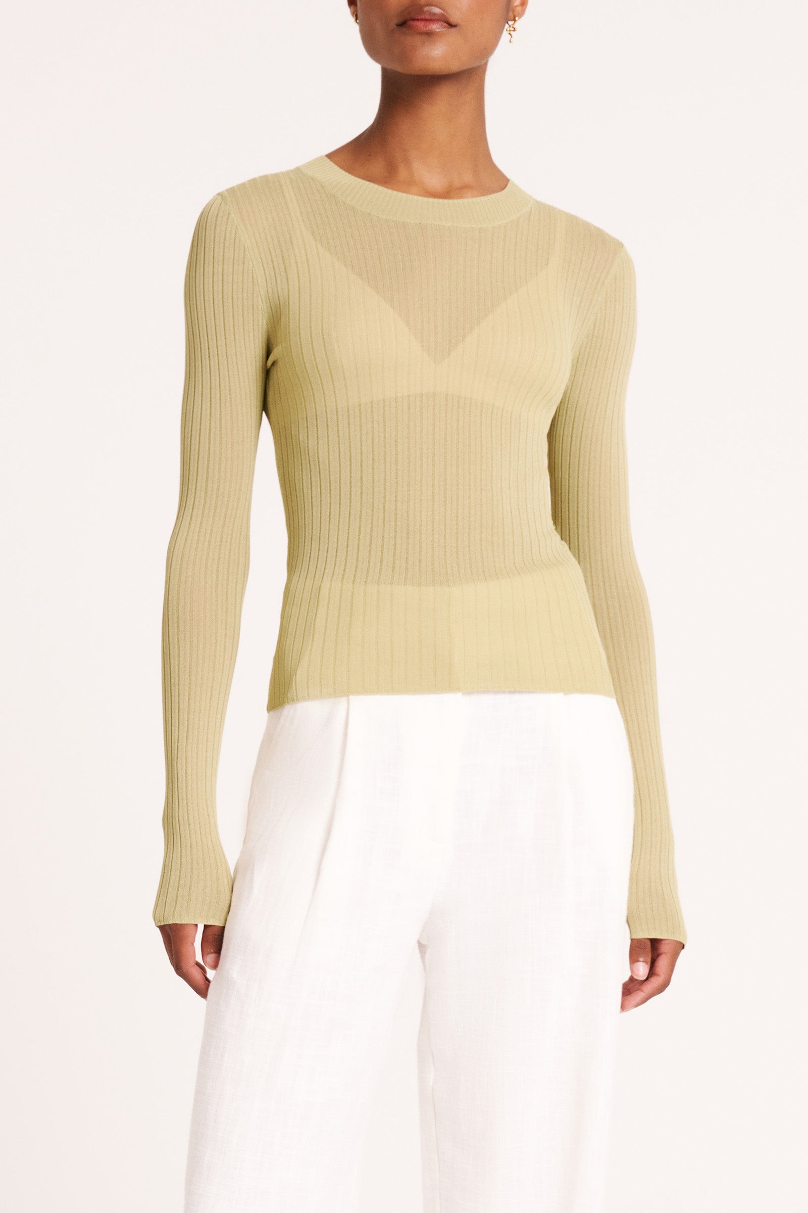 Mitra Sheer Knit Lime 