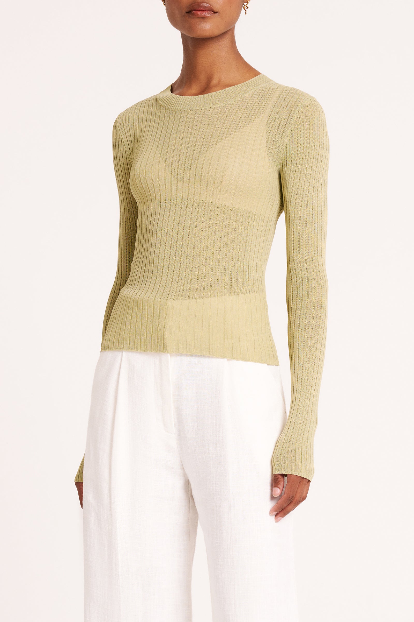 Mitra Sheer Knit Lime 