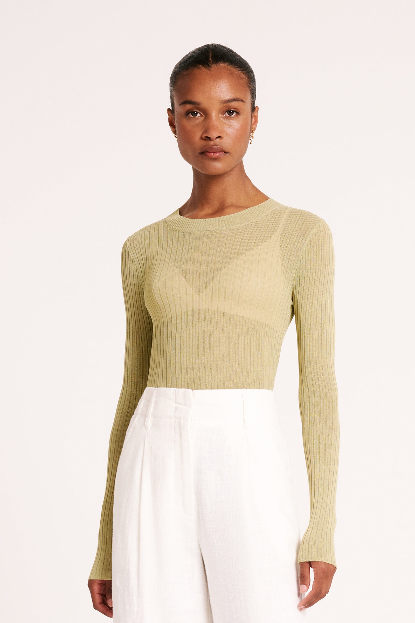Mitra Sheer Knit Lime 