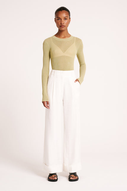 PALOMA TAILORED PANT-Salt