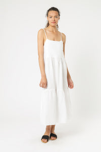 Nude Lucy miles linen midi dress white dress