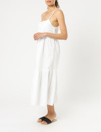 Nude Lucy miles linen midi dress white dress