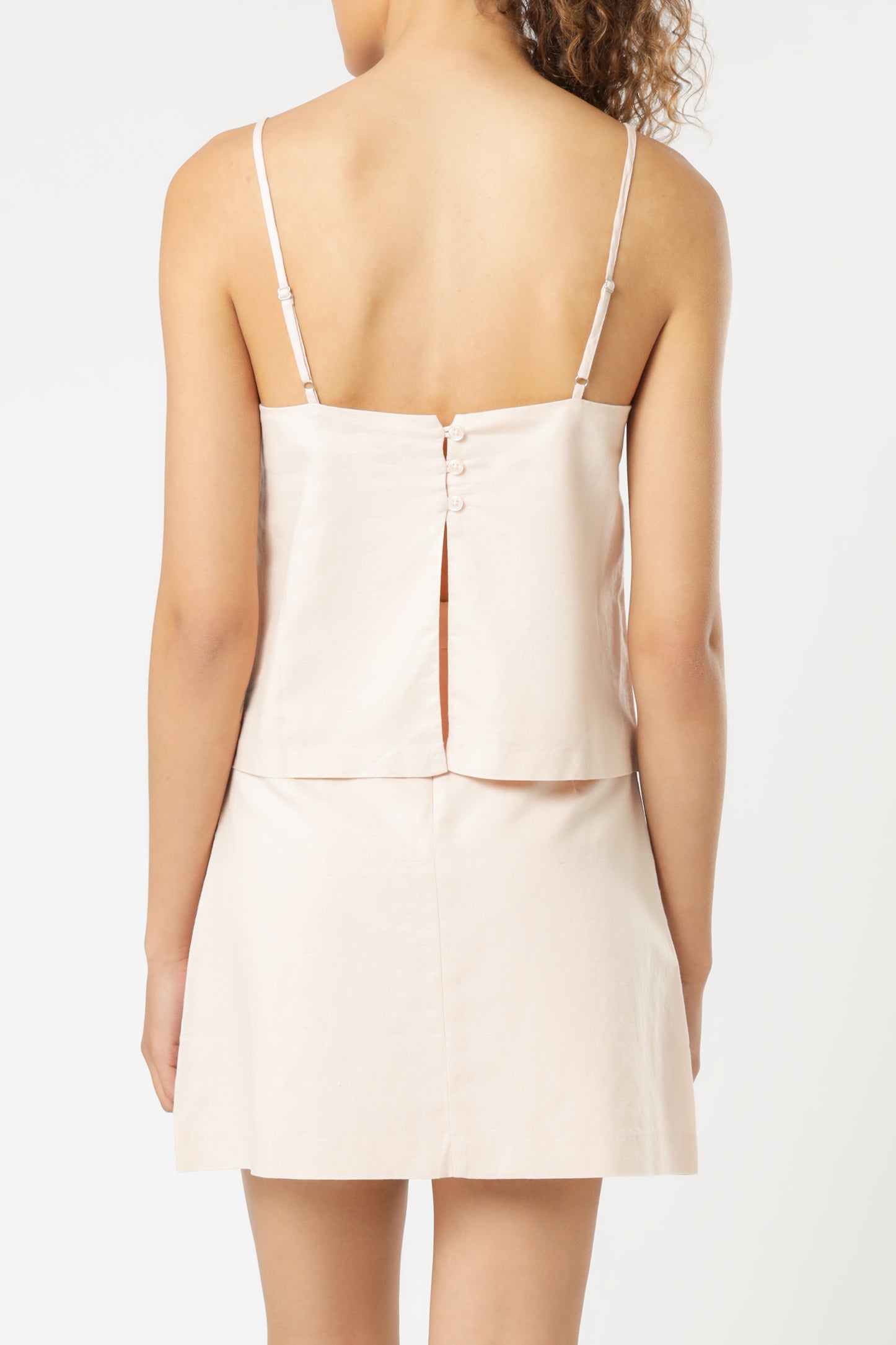 Nude Lucy miles linen cami nude top