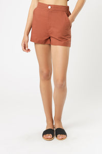 Nude Lucy selma linen short pecan shorts