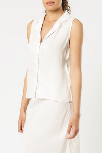 Nude Lucy parker cupro shirt cream top