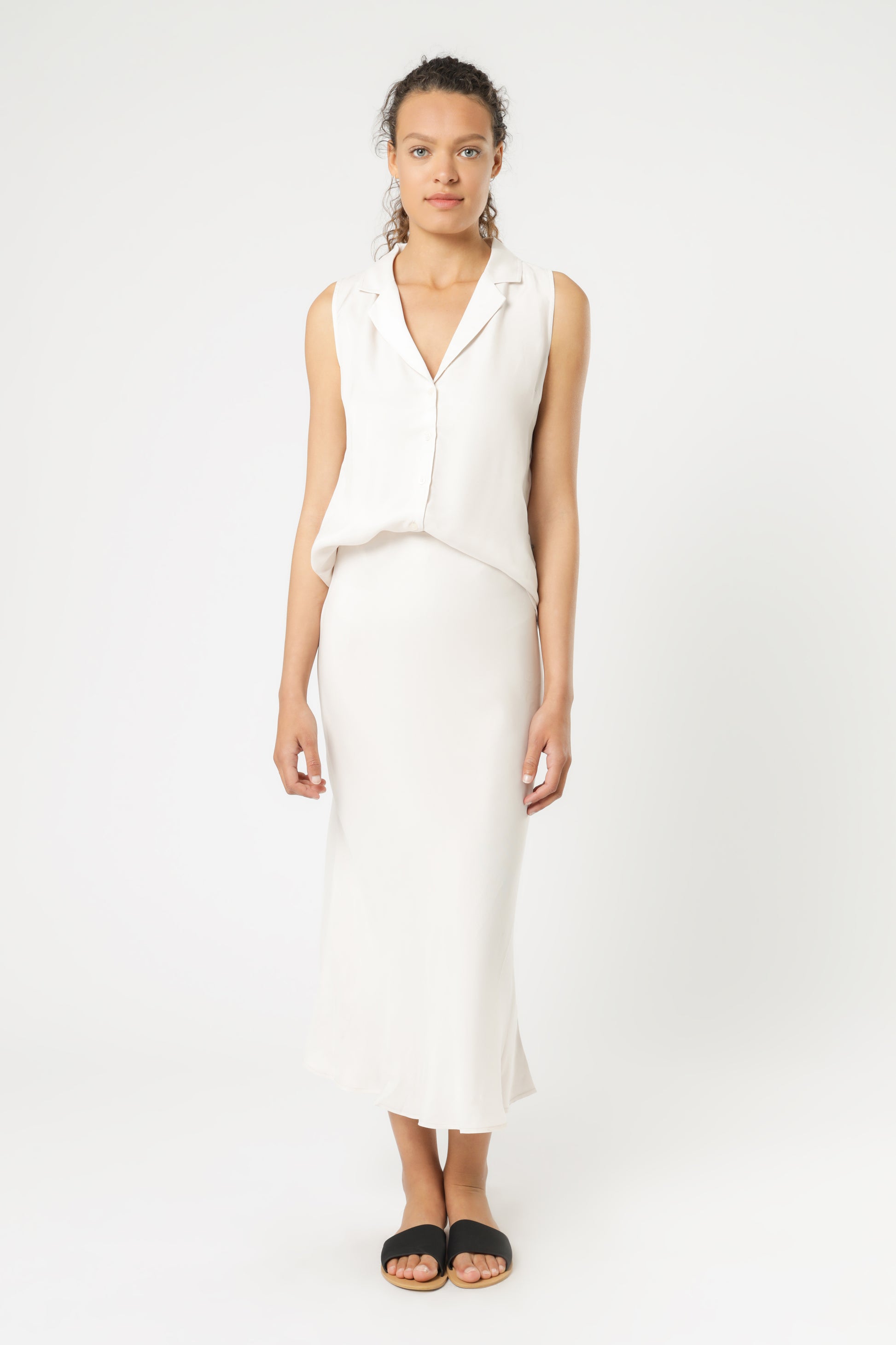 Nude Lucy parker cupro shirt cream top