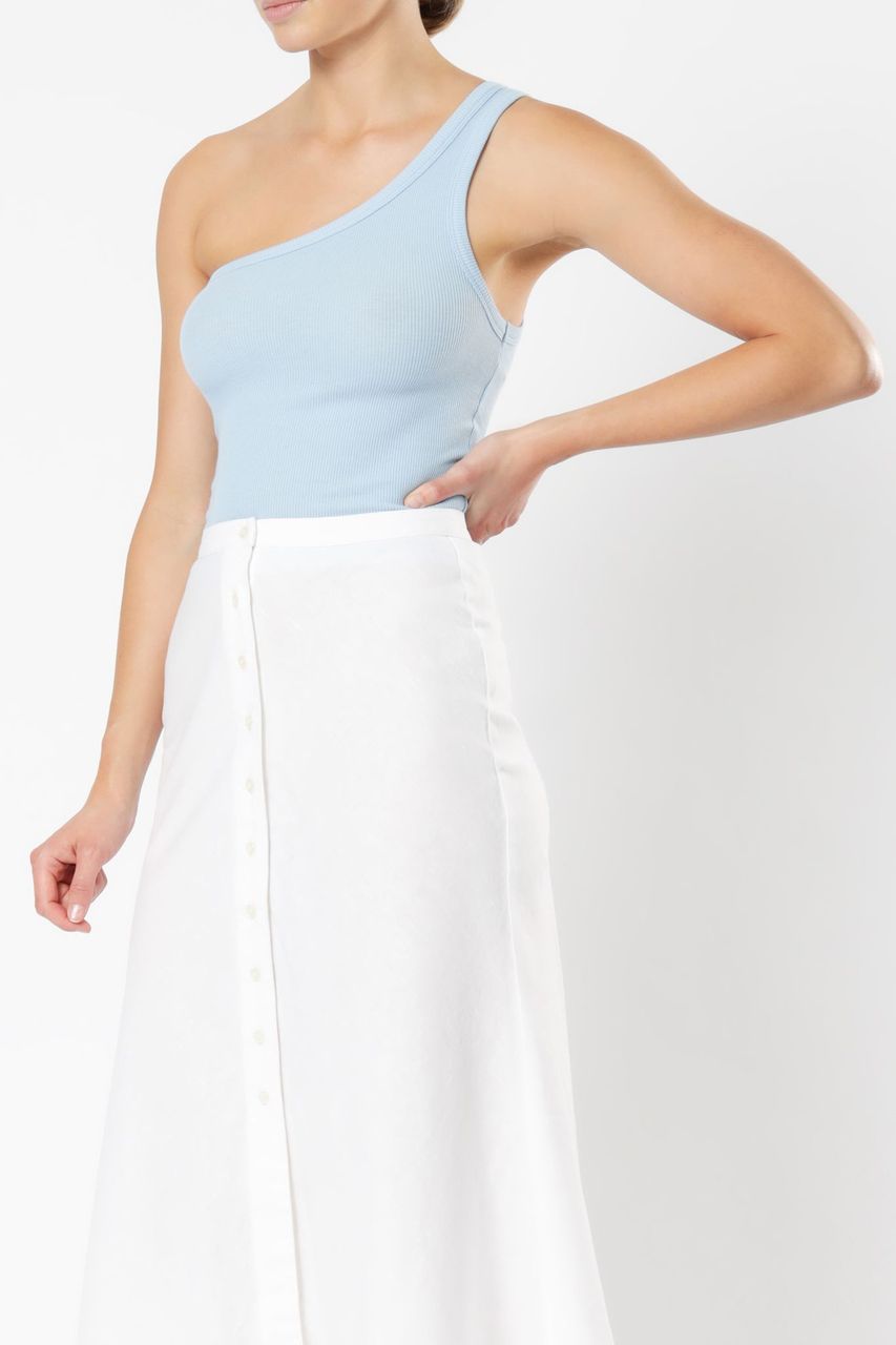Nude Lucy finley ribbed tank capri blue top