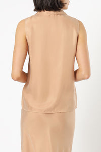 Nude Lucy parker cupro shirt terracotta top