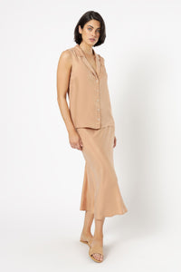 Nude Lucy parker cupro shirt terracotta top