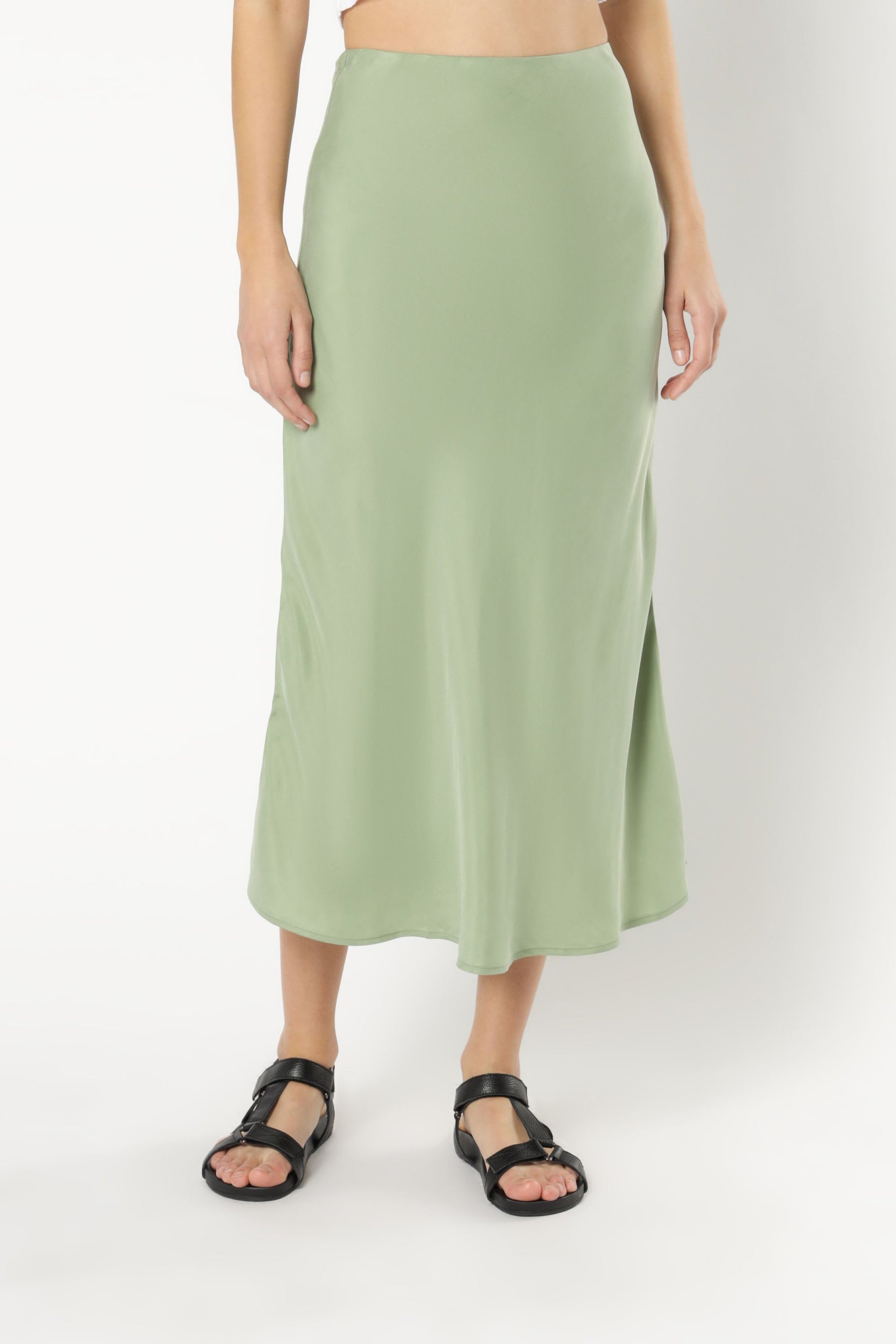Nude Lucy Esme Cupro Midi Skirt Apple Skirt 