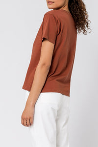 Nude Lucy Nude Lucy embr slogan tee pecan tees