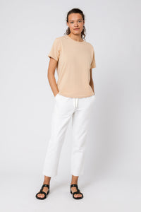 Nude Lucy Nude Lucy embr slogan tee apricot tees