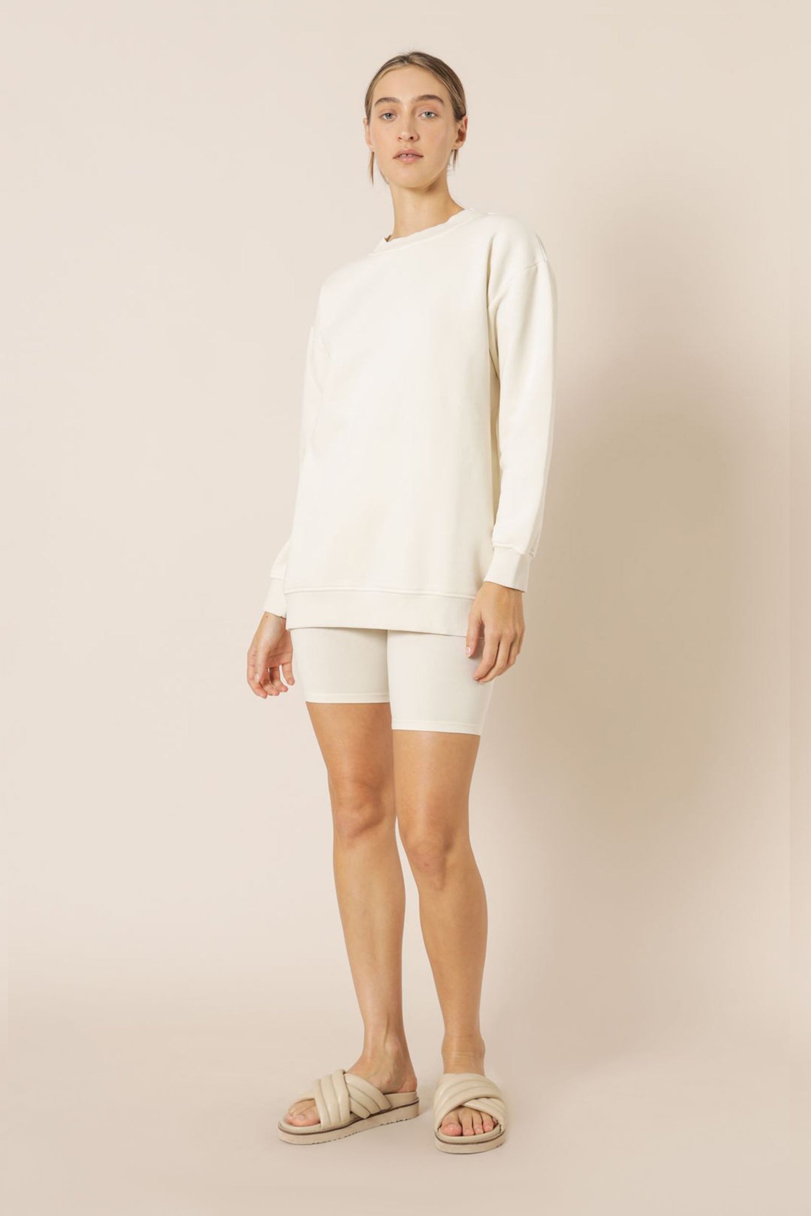 Nude Lucy nude classic bike short ecru shorts