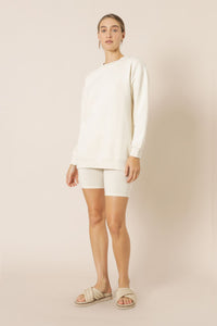 Nude Lucy nude classic bike short ecru shorts