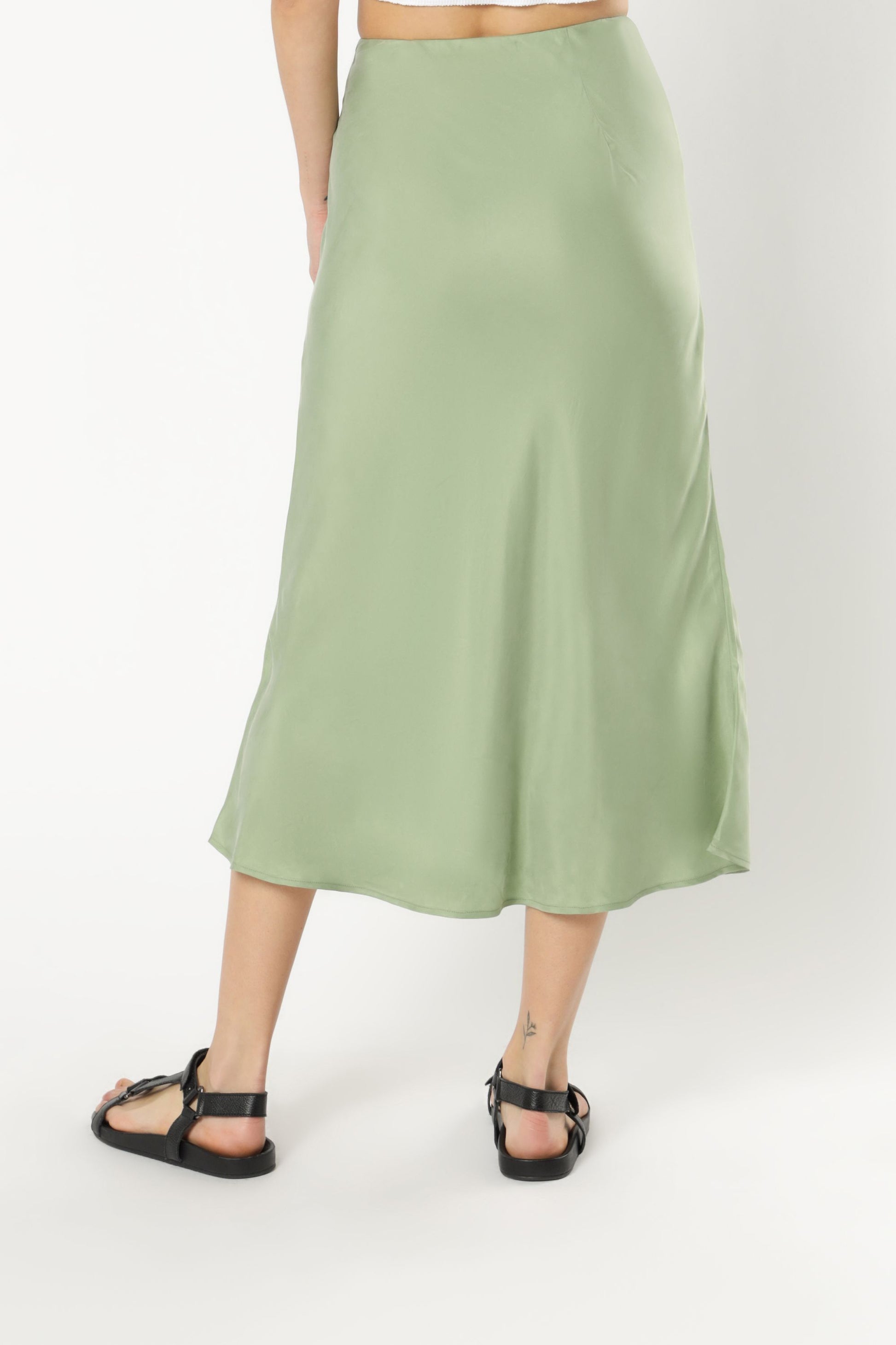 Nude Lucy Esme Cupro Midi Skirt Apple Skirt 