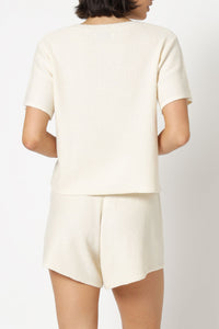 Nude Lucy coops knitted tee cream tees
