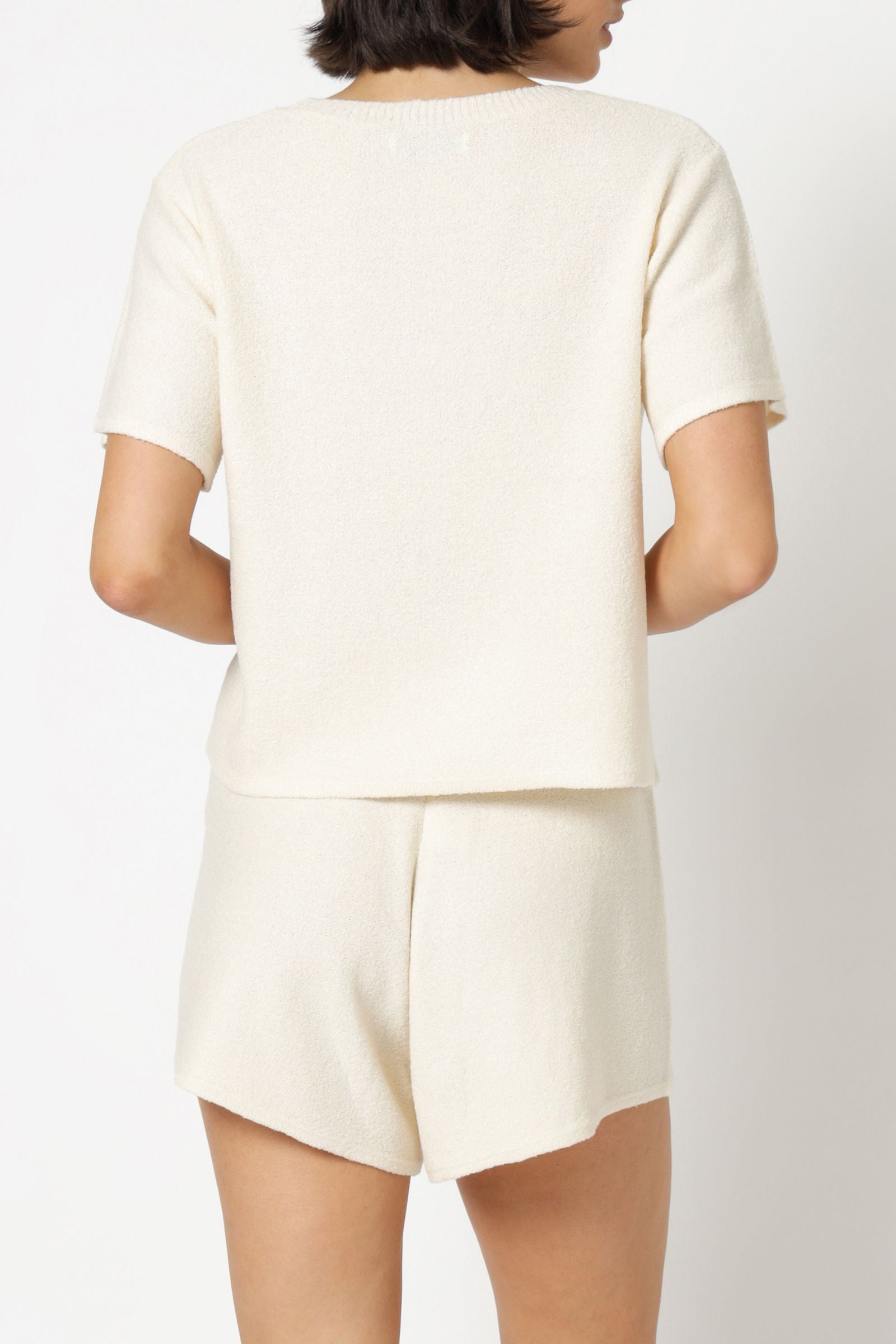 Nude Lucy Coops Knitted Tee Cream Tees 