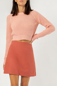 Nude Lucy brooklyn crop knit mineral pink knitwear