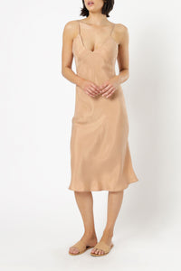 Nude Lucy parker cupro dress terracotta dress