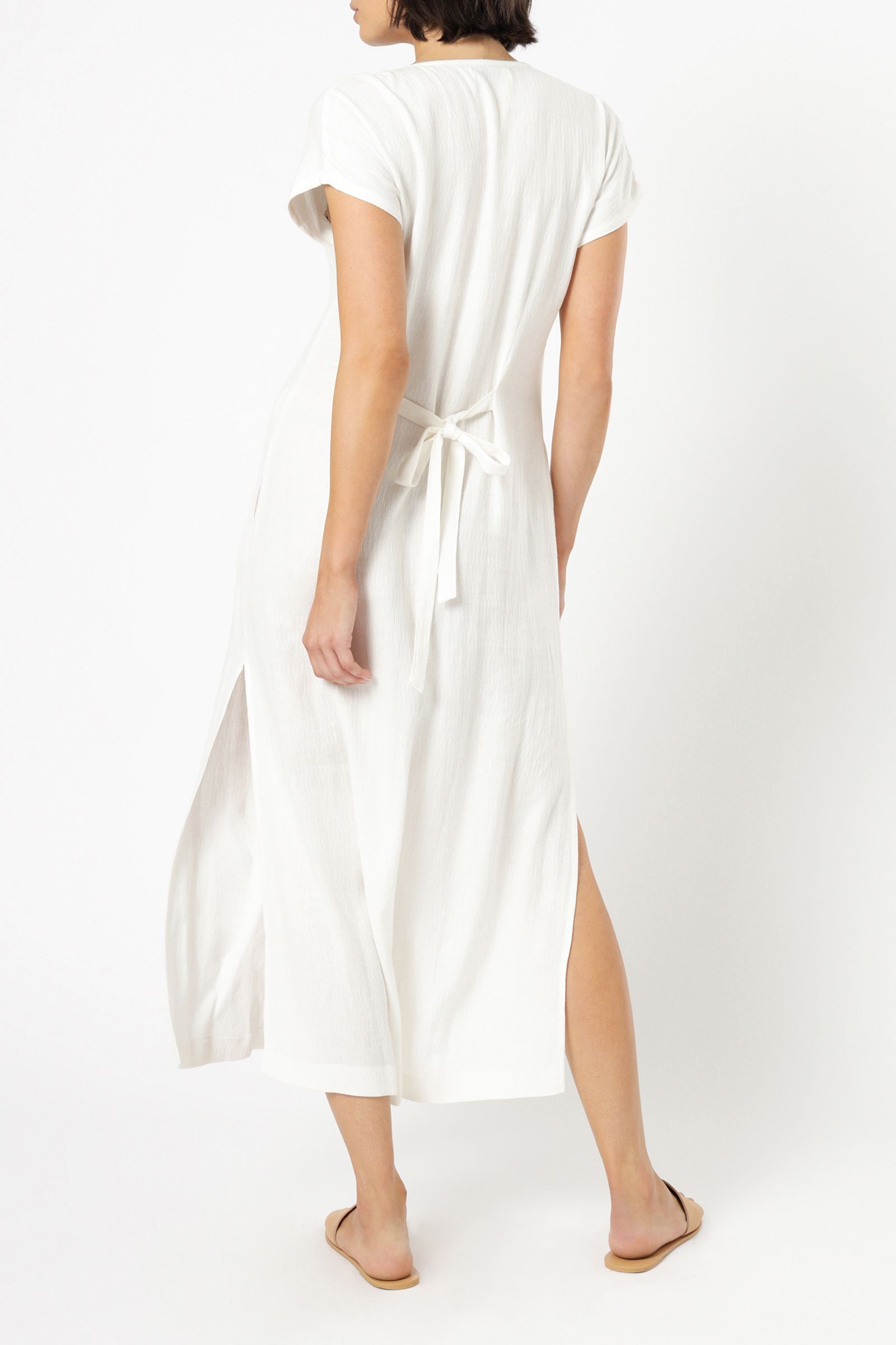 Nude Lucy Rumi Linen Maxi Dress Off White Dress 