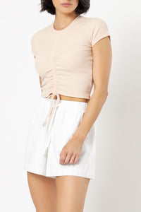 Nude Lucy greta drawstring tee nude tees