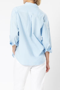 Nude Lucy naya washed cotton shirt capri blue shirt