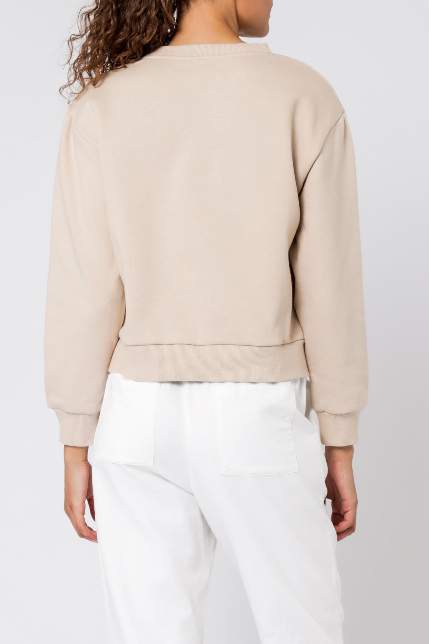 Nude Lucy Nude Lucy Embr Slogan Sweat Sand Sweats 