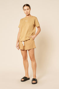 Nude Lucy Nude Classic Short In a Brown Oak Colour
