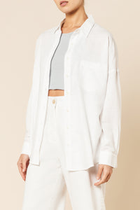 Nude Lucy Leigh Linen Shirt in White