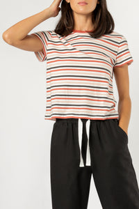 Nude Lucy binx multistripe tee auburn stripe t shirt