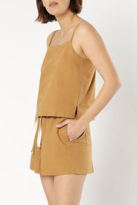 Nude Lucy emersyn cami tobacco top