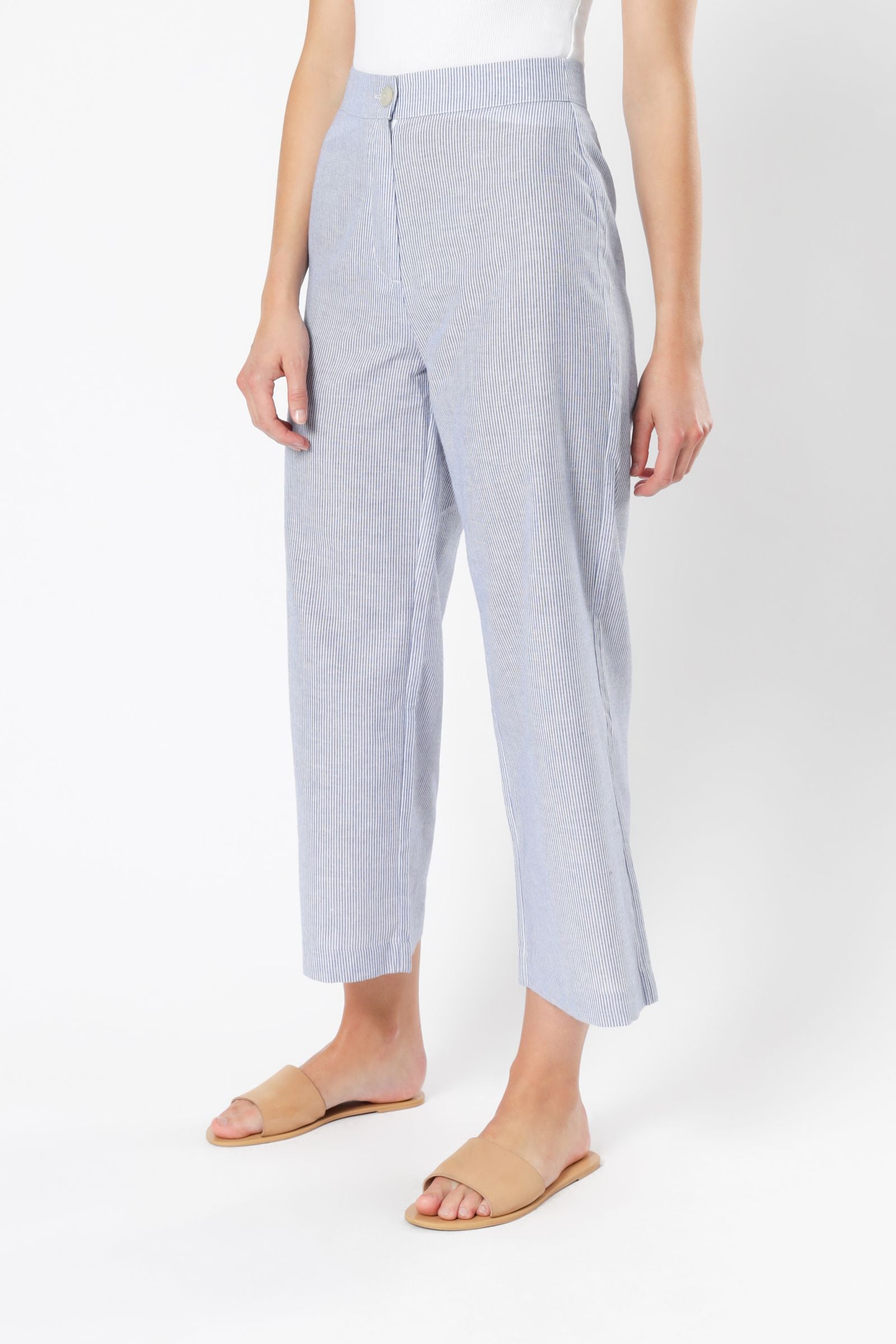 Nude Lucy Drew Pant Capri Blue Str Pants 
