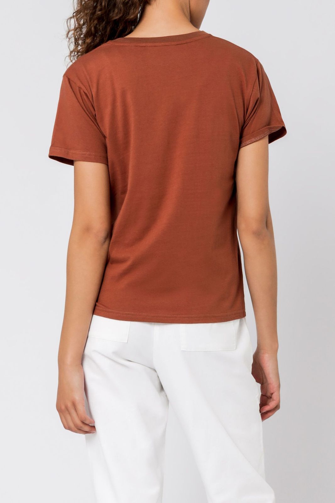 Nude Lucy Nude Lucy Embr Slogan Tee Pecan Tees 