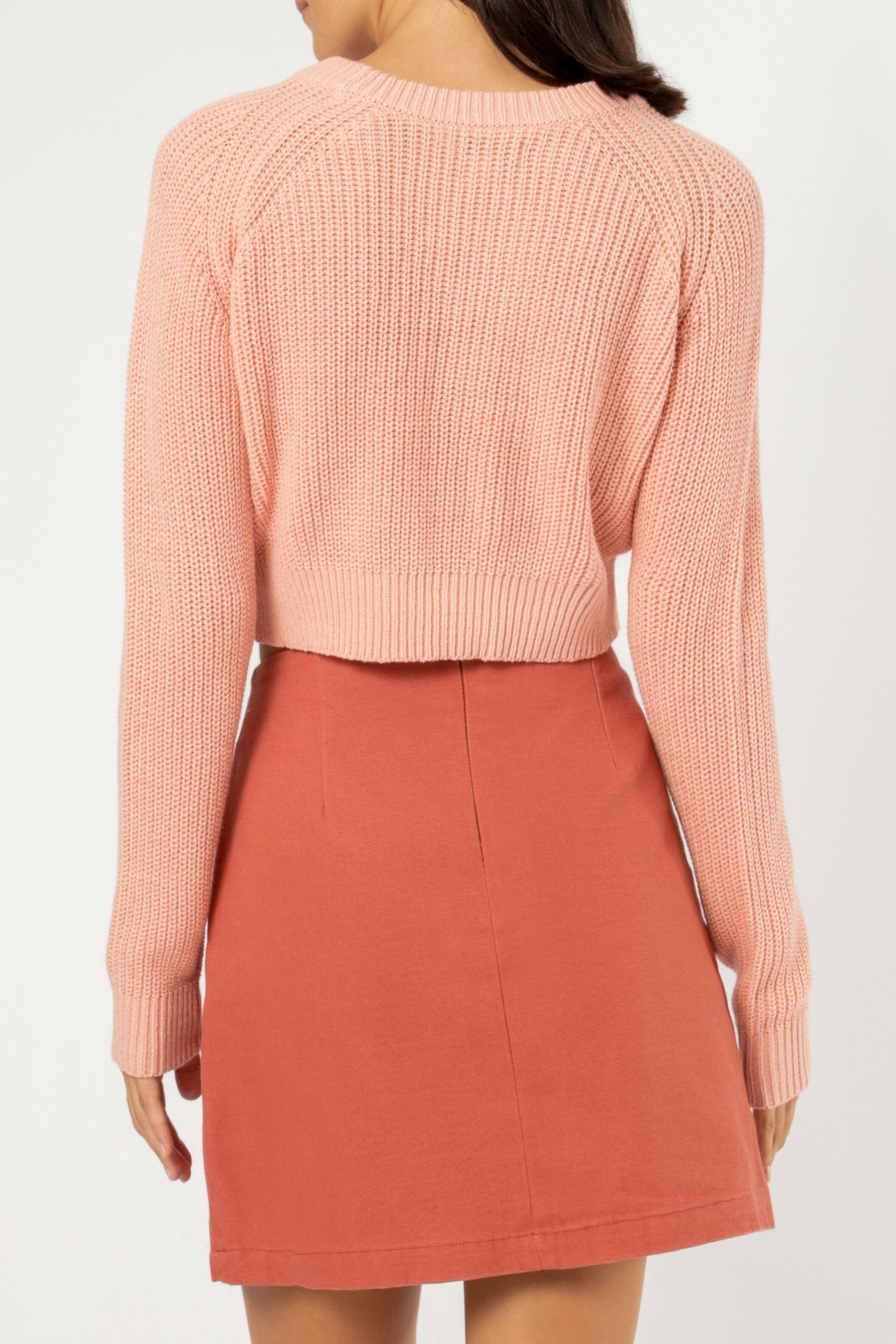 Nude Lucy Brooklyn Crop Knit Mineral Pink Knitwear 