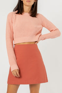 Nude Lucy brooklyn crop knit mineral pink knitwear