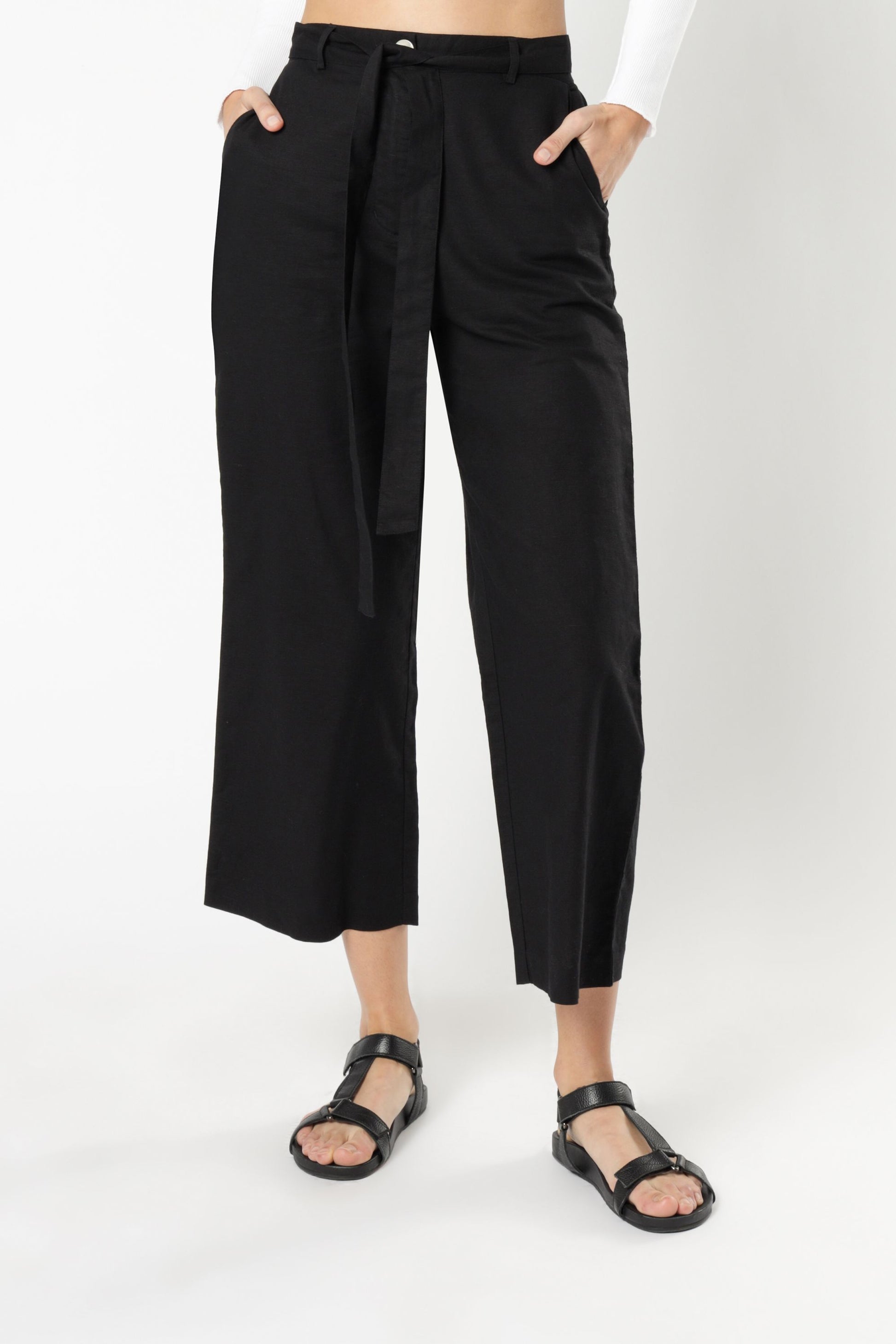 Nude Lucy Brynn Wide Leg Pant Black Pants 