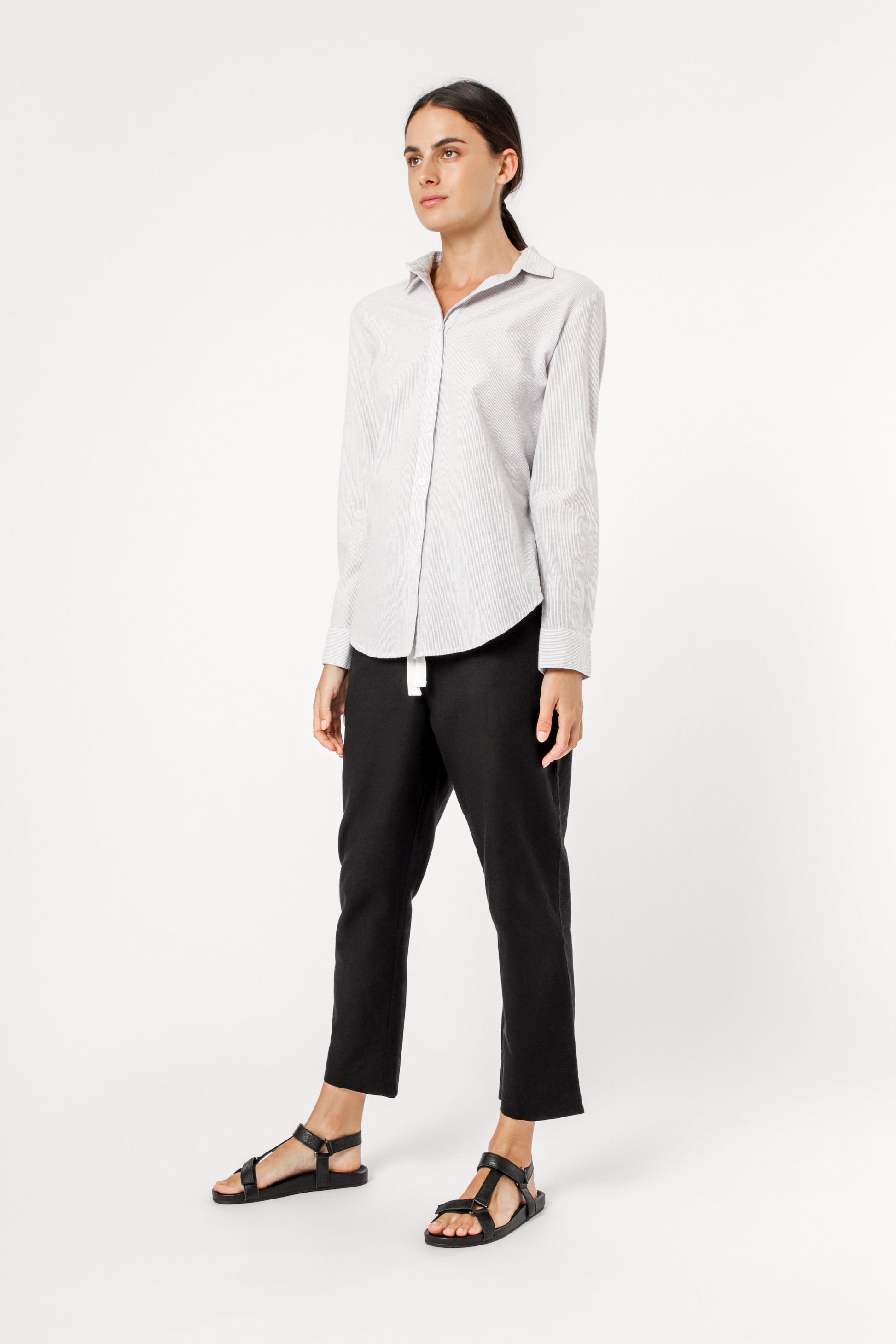 Nude Lucy Nude Classic Shirt Grey Stripe Shirt 