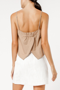 Nude Lucy marley linen cami mocha top