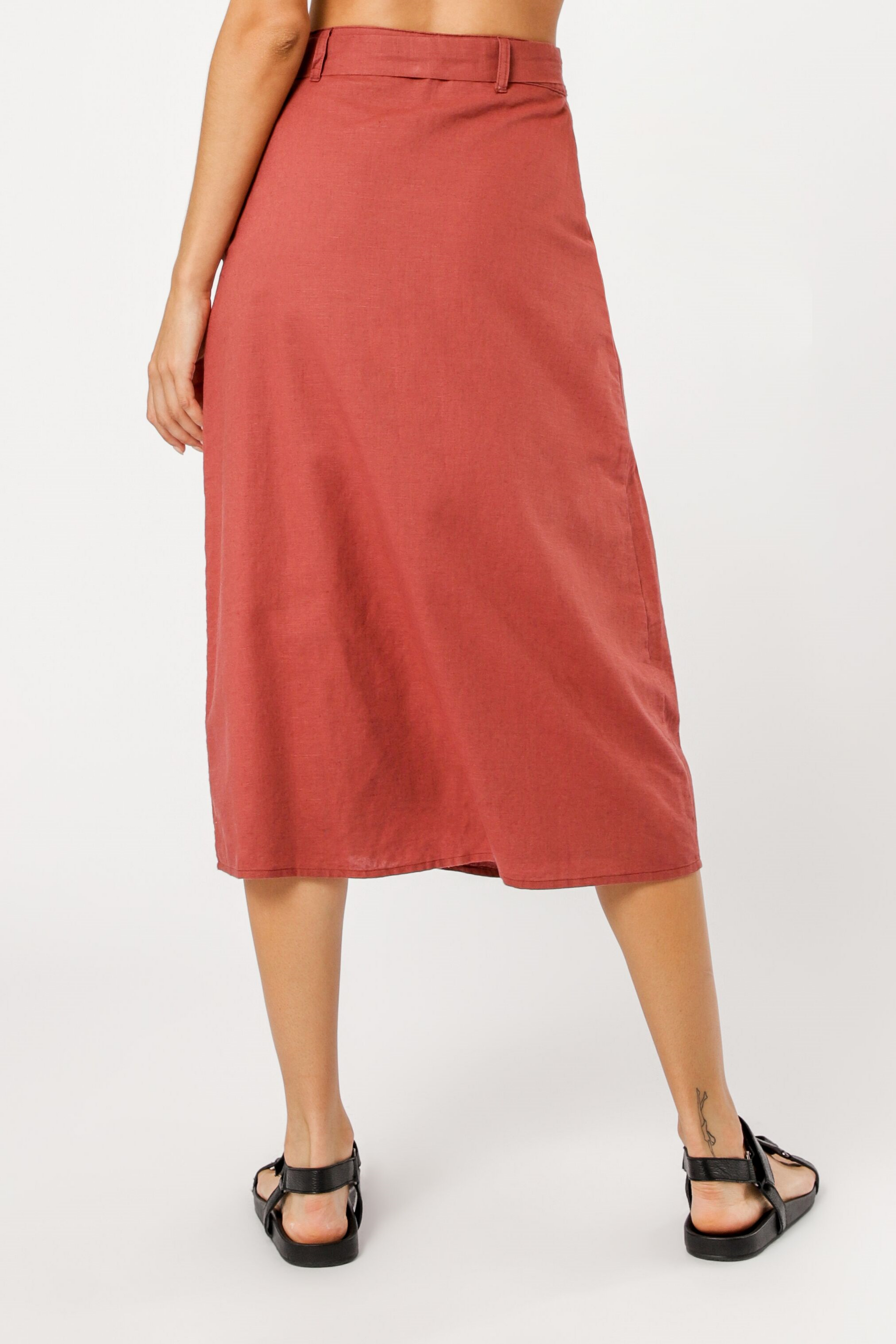 Nude Lucy Piper Midi Skirt Henna Skirt 