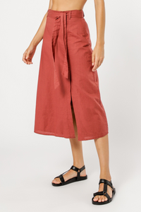 Nude Lucy piper midi skirt henna skirt