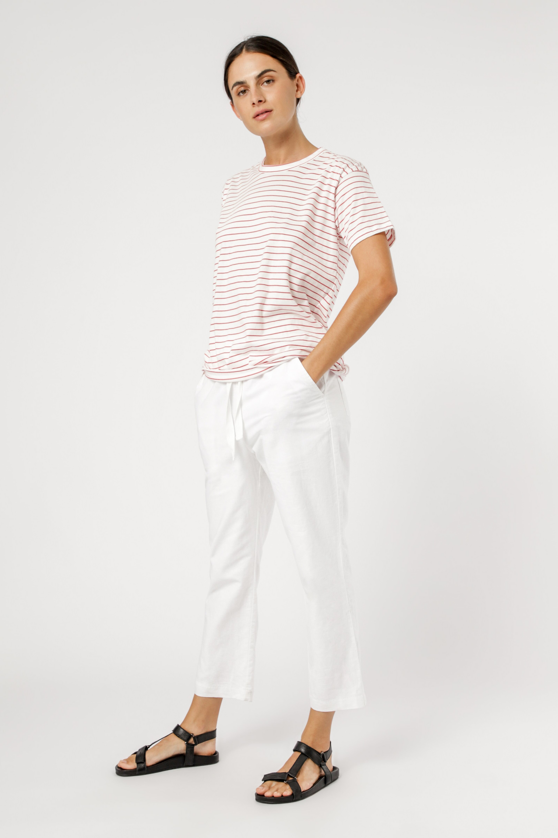 Nude Lucy chloe stripe tee tomato stripe top, t shirt
