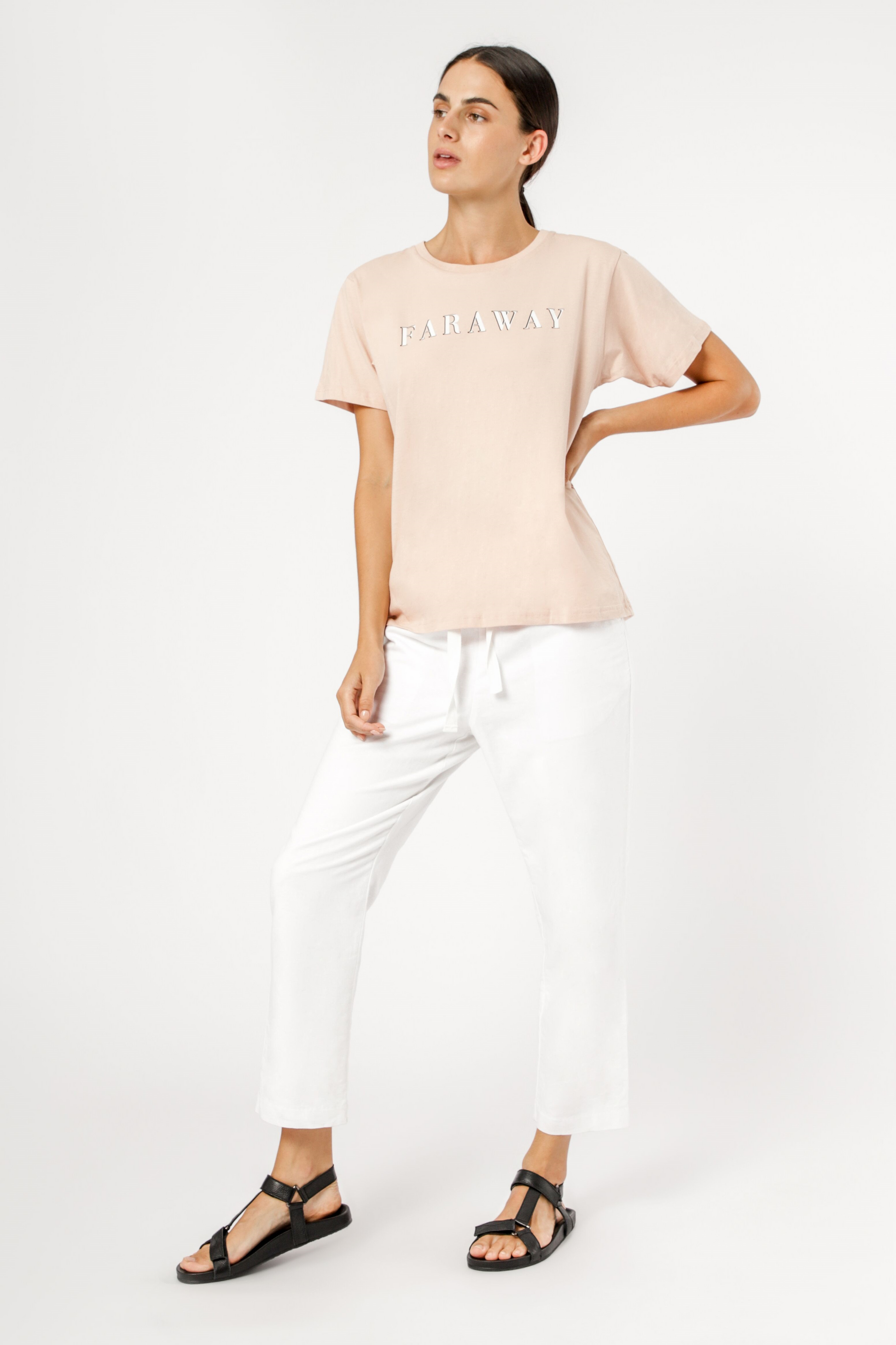 Nude Lucy faraway tee nude pink t shirt top