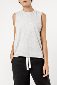 Nude Lucy keira basic muscle grey marle top, t shirt