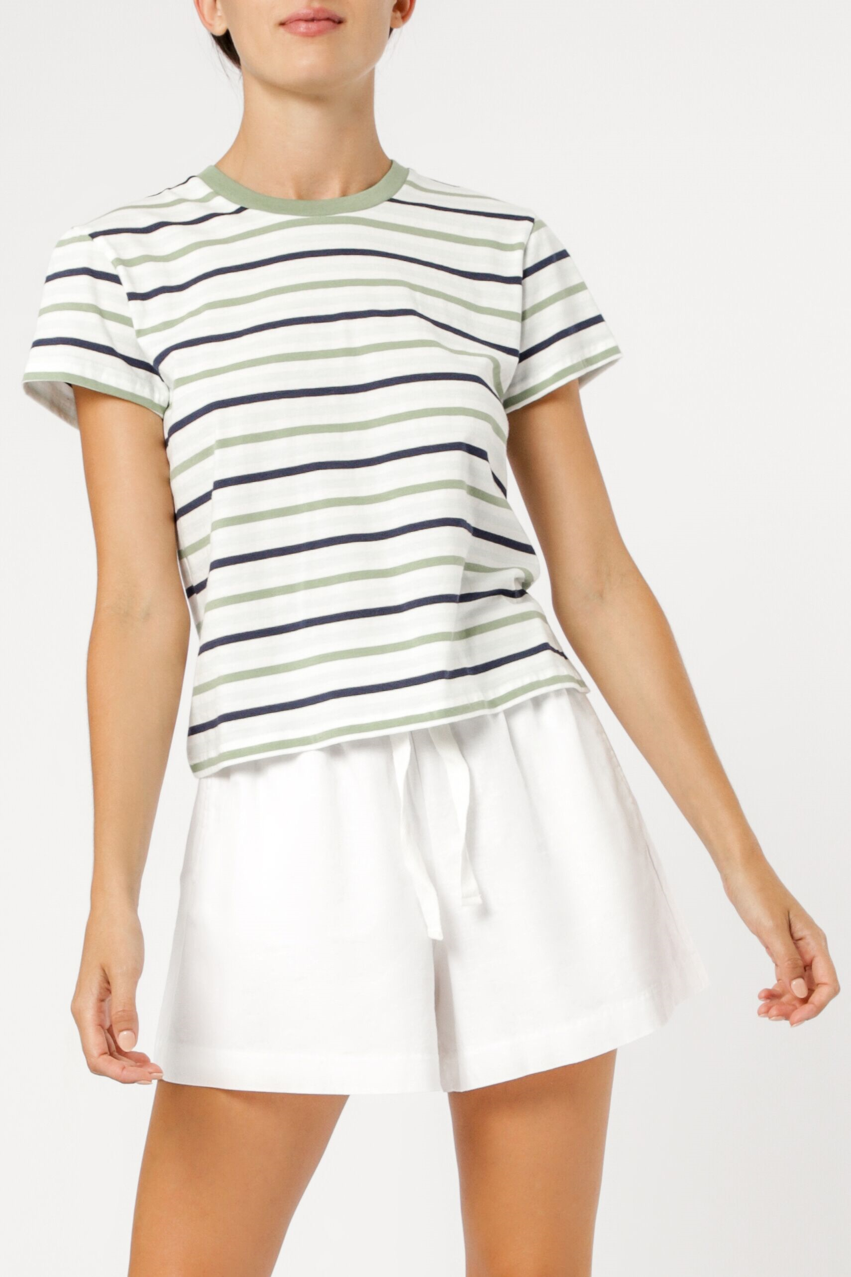 Nude Lucy Regan Stripe Tee Multi Stripe Top, T Shirt 