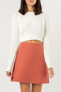 Nude Lucy brooklyn crop knit off white knitwear